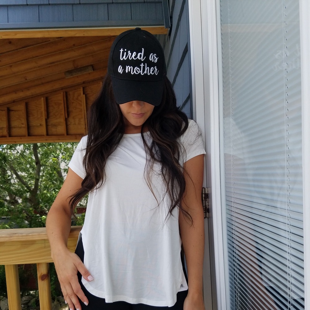 🚨CLEARANCE🚨Tired as a mother” baseball cap - Picture 4 of 5